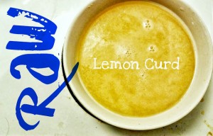 Raw lemon curd