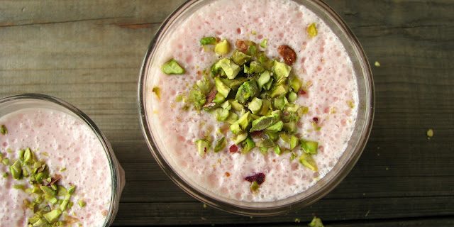 Gluten-Free Red Currant and Rose Lassi Recipe